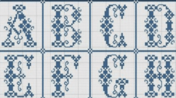 Letras em ponto Cruz: Vários Modelos para se Inspirar!