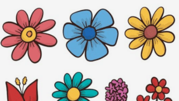 Moldes de Flores no Artesanato: Modelos Grátis para Download