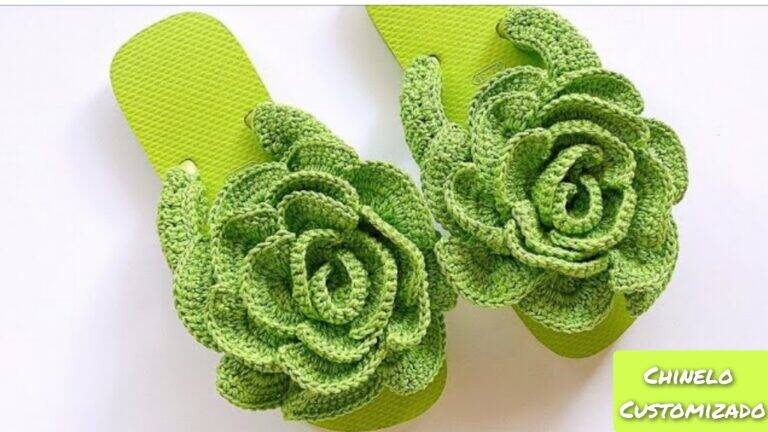 Crochê para Iniciantes: Como Fazer um Chinelo em Crochê Flora Passo a Passo