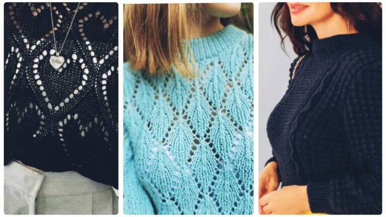 Aconchego e Elegância: Blusas de Tricô para Todas as Estações com Gráficos dos Pontos