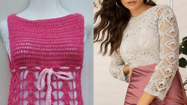 Venha se Inspirar com as Blusas de Crochê Modernas