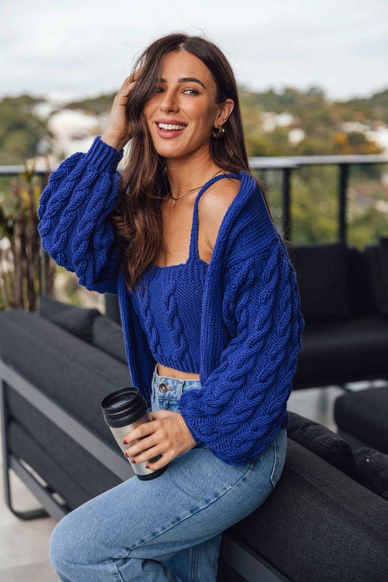 Twin Set Ondas: Sofisticação em Tricô!