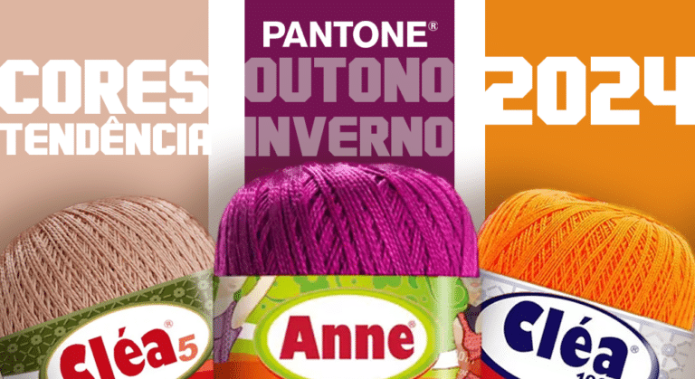 Reveladas as Cores Pantone para o Outono/Inverno 2024 para utilizar nas Artes em Croche!