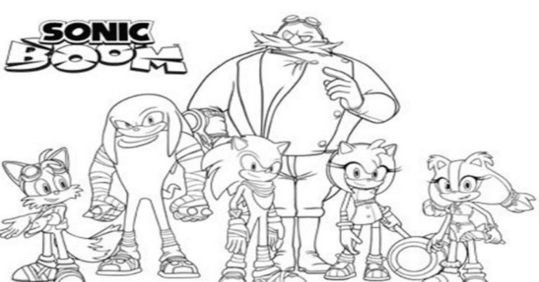 Desenhos do Sonic Para Colorir: Diversas opções!