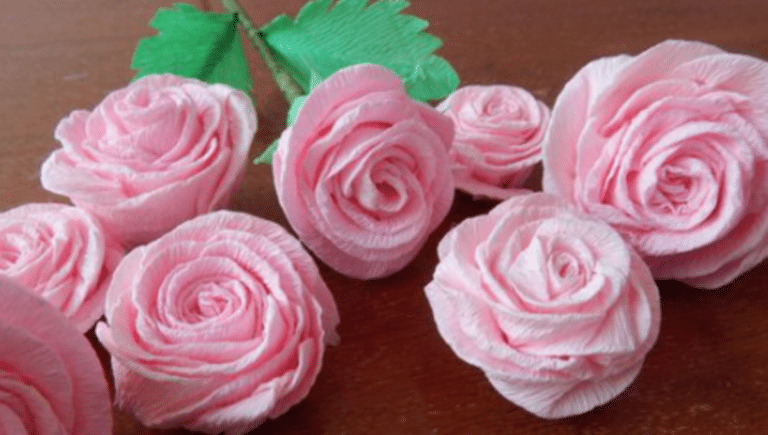 Decoração com Florzinhas de Papel Crepom: Passo a passo detalhado