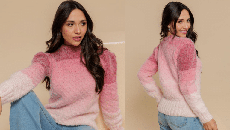 Blusa Rosa Marfim: Elegância e Aconchego para os Dias Frios de Outono e Inverno
