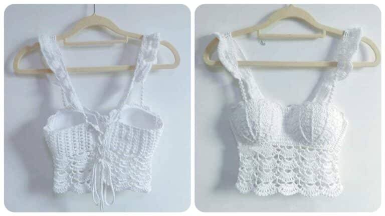 Top Cropped de Alcinha em Crochê: Charme e Versatilidade
