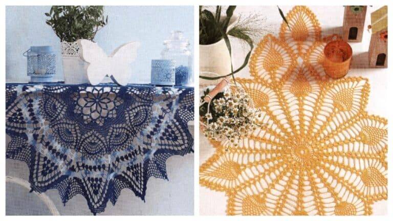 Trilhos de Mesa em Crochê com Lindos Gráficos