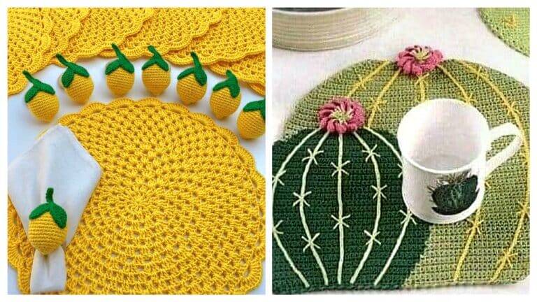 20 Sousplats de Crochê: Elegância e Charme para Sua Mesa Posta