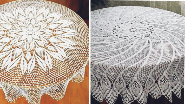 Diy Mesa Posta: As 7 Mais Belas Toalhas de Crochê Redondas e a Última Irá Te Surpreender!
