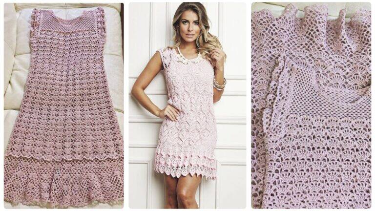 Deslumbre-se com Vestidos em Crochê: Modelos Incríveis com Gráficos para Copiar