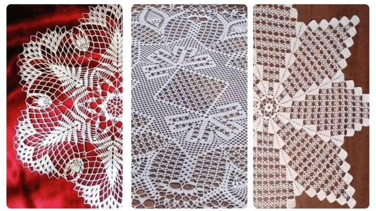 34 Caminhos de Mesa em Crochê com Gráficos!