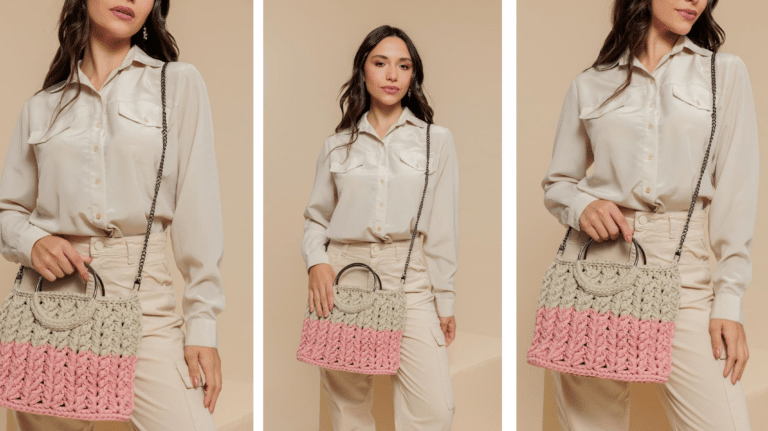 Bolsa Poema de Crochê: Elegância e Arte em Cada Ponto!