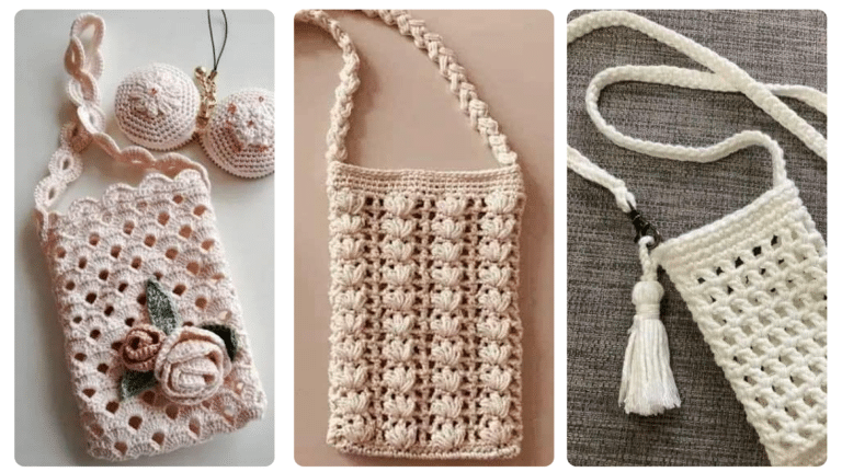 Bolsinhas Porta Celular de Crochê: Estilo e Praticidade em Suas Mãos