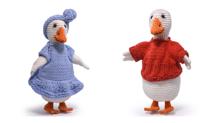 Encante-se com os Adoráveis Amigurumis Sra. Gansolina e Sr. Gansolino em Crochê