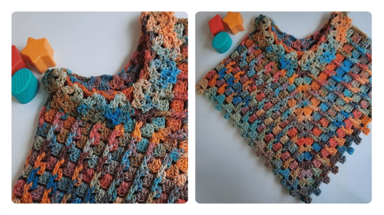 Receita: Poncho de Crochê Infantil: Conforto e Estilo para os Pequenos Aventureiros!