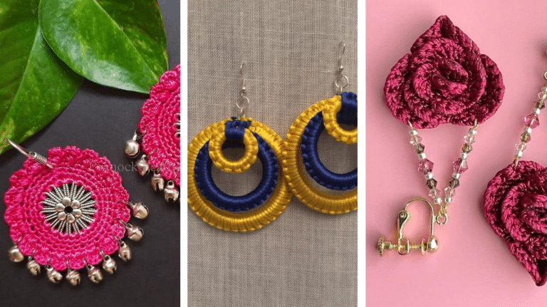 Encante-se com Lindos Brincos de Crochê: O Toque Artesanal que Eleva seu Estilo