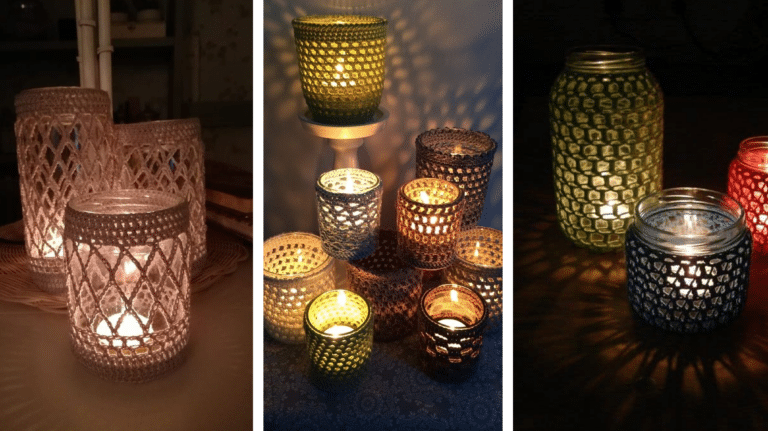 Desperte o Encanto da Sua Casa com Porta Velas de Crochê