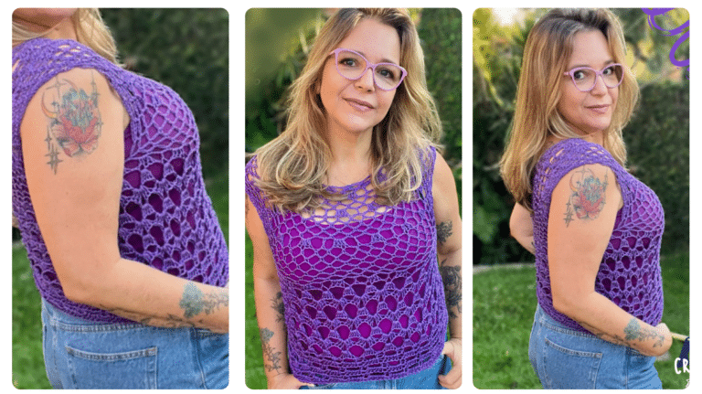 Descubra a Elegância Artesanal: Blusa Alegria em Topdown de Crochê