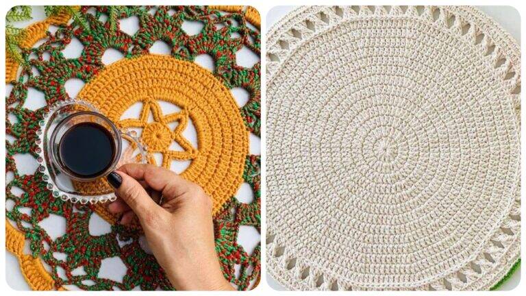 Sousplats de Crochê: Elegância e Charme na Decoração da Mesa de Jantar
