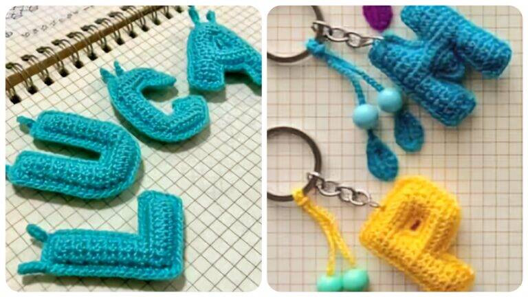 Chaveirinhos de Crochê Alfabeto: Personalize com Estilo e Criatividade