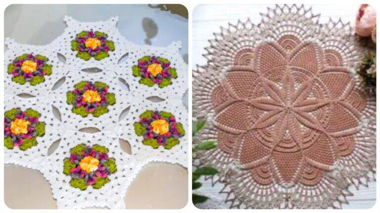 Explorando a Elegância Artesanal: Centros de Mesa de Crochê com Gráficos
