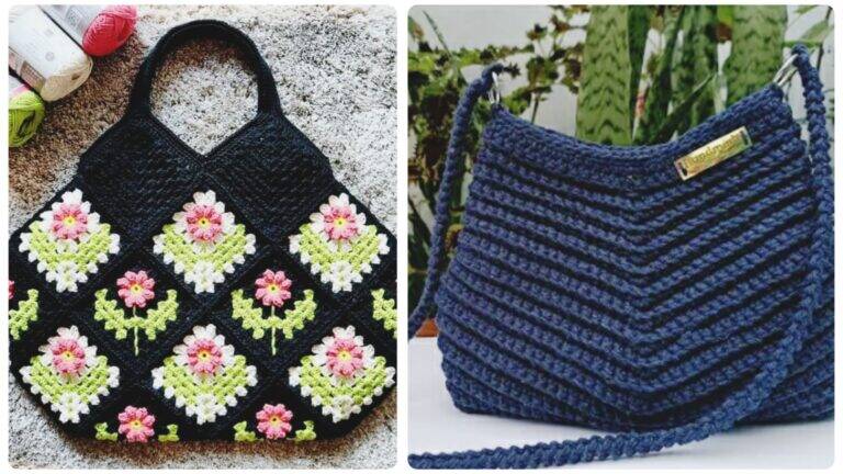 Como Iniciar um NEGÓCIO LUCRATIVO de Bolsas de Crochê e 27 Idéias com Gráficos