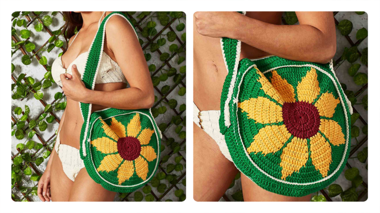 Receita de Bolsa de Crochê Girassol: Charme e Alegria em um Acessório Único