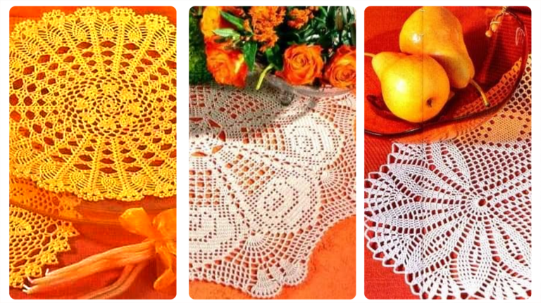 Crochê para Decoração de Casa: Centros de Mesa em Crochê com Gráfico!