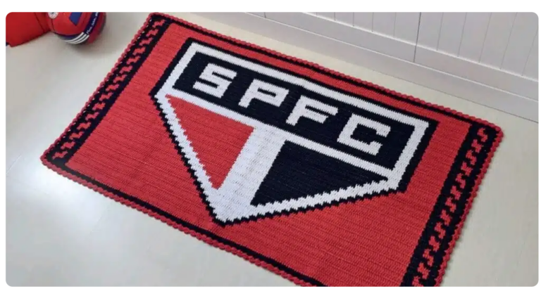 Receita do Tapete de Crochê do Time São Paulo: Mostre Seu Amor pelo Tricolor Paulista!