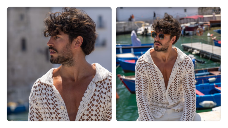 Receita de Camisa de Crochê Masculina Bianco!