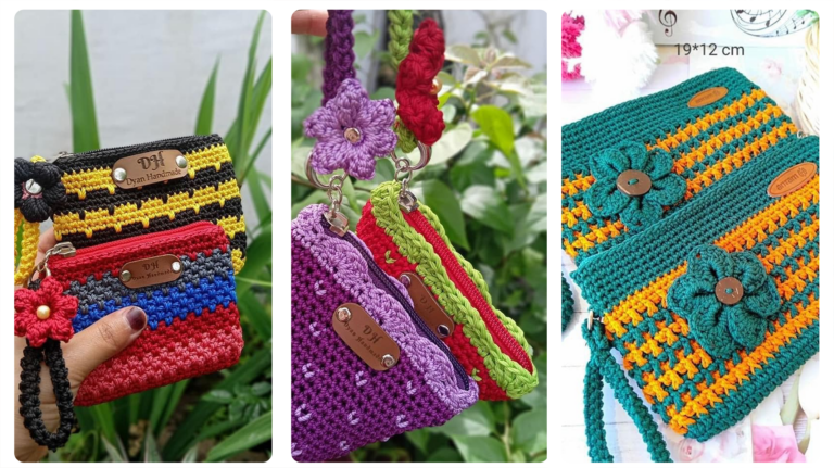 Ideias de Crochê Criativo: Carteiras de Crochê!