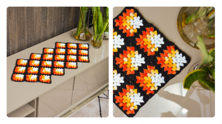 Receita Trilho de Crochê Retangular Duna: Elegância e Charme Artesanal para sua Casa