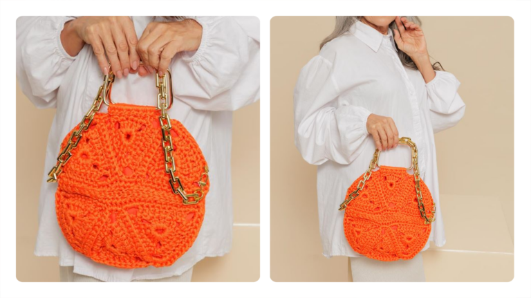 Receita Bolsa de Crochê Tangerina: Um Toque Vibrante de Cor para o Seu Look