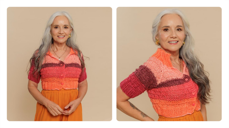 Receita de Minicardigã de Croche Pôr-do-Sol: Charme e Estilo em Crochê