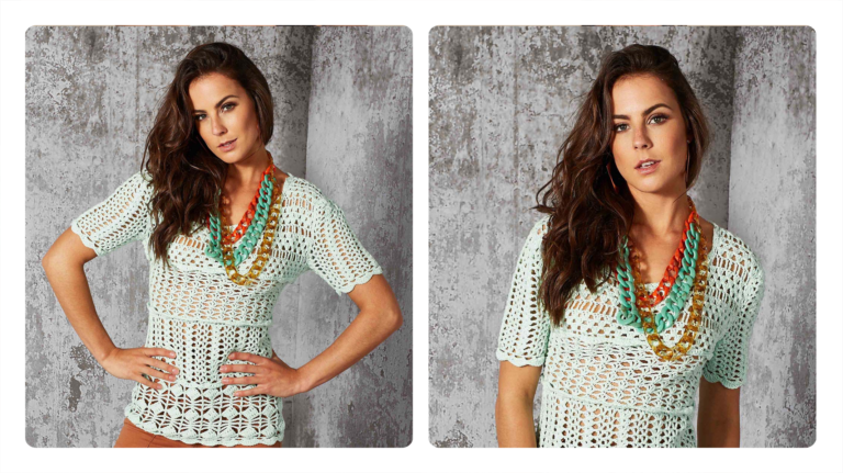 Receita de Blusa de Crochê Candy Barroco: Doce Encanto Artesanal