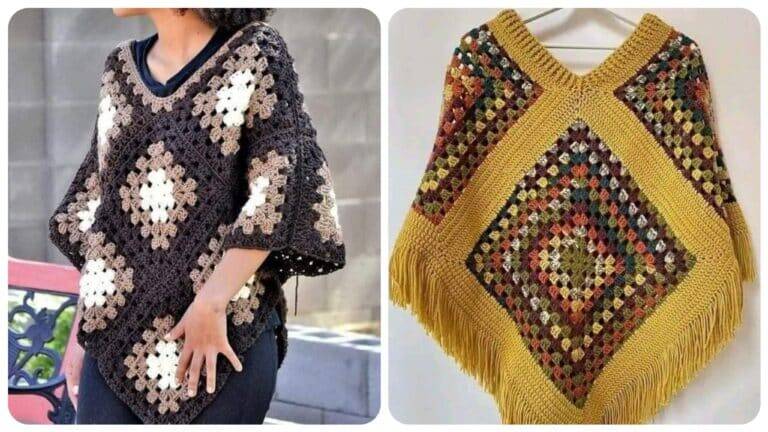 Ponchos de Crochê: Aconchego Artesanal e Estilo para os Dias de Inverno