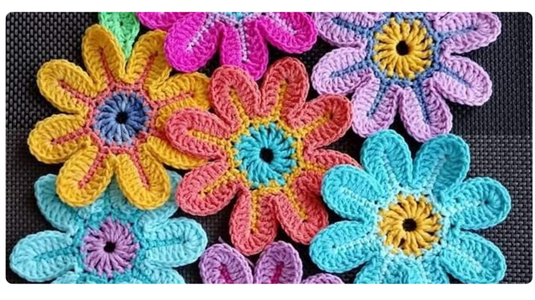 Flores de Crochê para Aplicação: Adornos Encantadores para Transformar seus Projetos