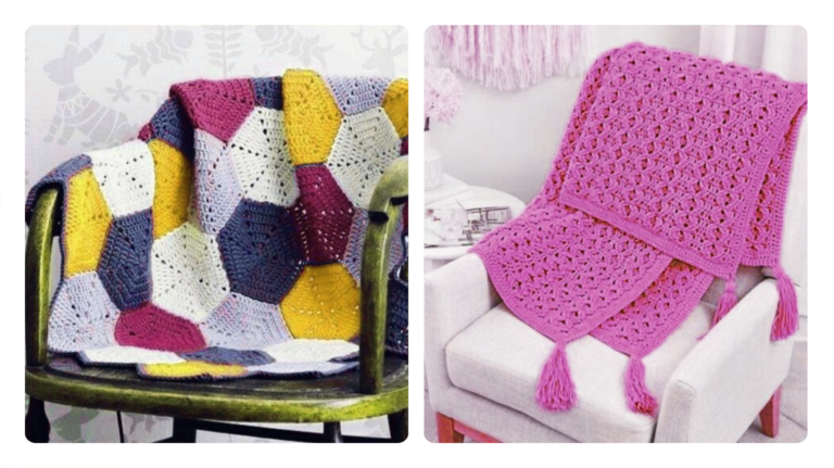 Crochê para Decoração de Casa: Mantas de Crochê para Sofá!