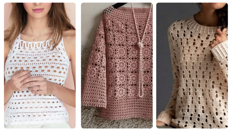 Crochê de Moda: Blusas de Crochê que Farão Muito Sucesso Em Qualquer Estação!