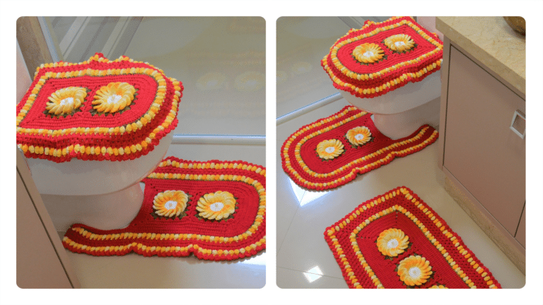 Receita Jogo de Banheiro em Crochê Alamanda: Elegância e Conforto para seu Espaço