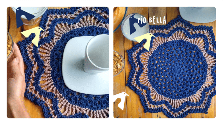 Receita Sousplat de Crochê Penélope: Elegância e Delicadeza para Sua Mesa