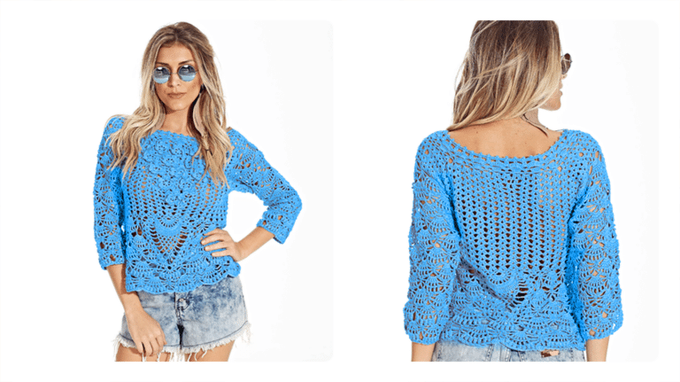 Receita Blusa de Crochê Acqua: Leveza e Elegância para Qualquer Ocasião