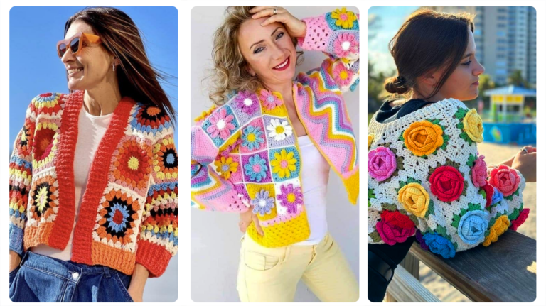 Crochê Moderno e de Luxo! Blusas Coloridas para um Visual Vibrante!