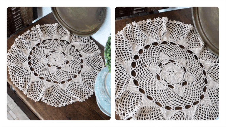 Receita Toalha de Crochê Palha: Elegância Artesanal para sua Mesa