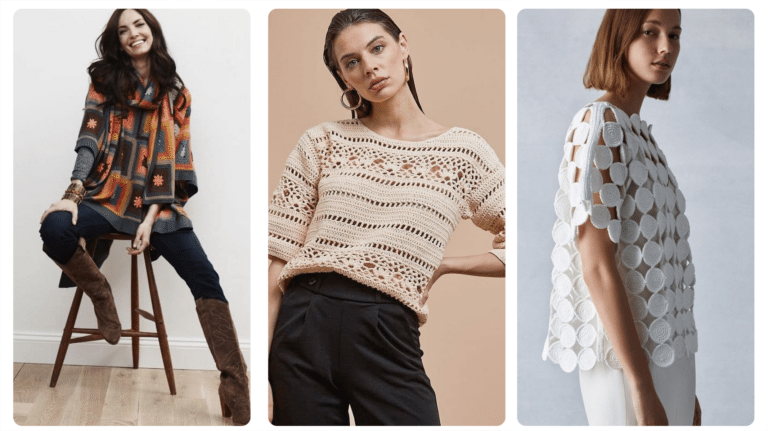 Crochê de Luxo: Blusas de Crochê para Arrasar no Outono/Inverno 2024