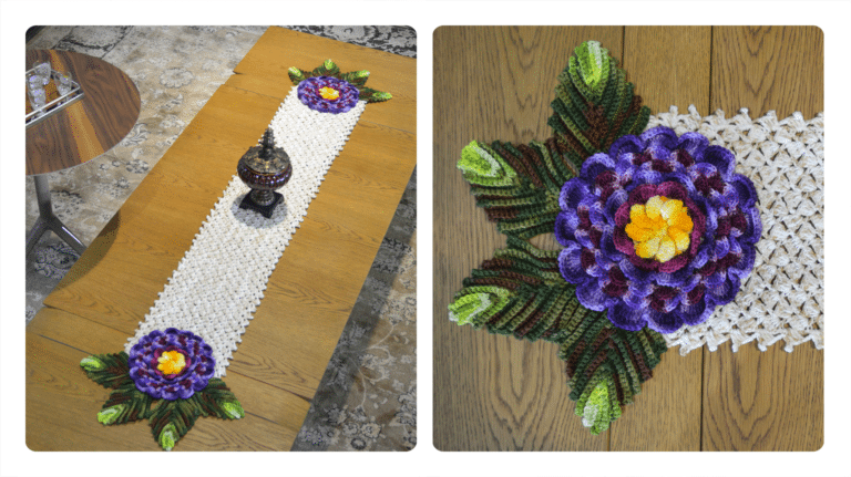 Receita Trilho de Crochê Alamanda: Elegância Artesanal para Sua Mesa