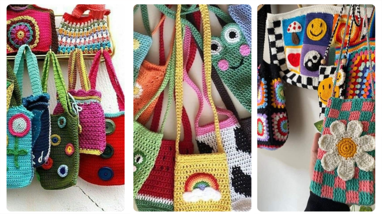 Crochê Moderno: Bolsinhas de Crochê – Modelos para Adultos e Crianças!