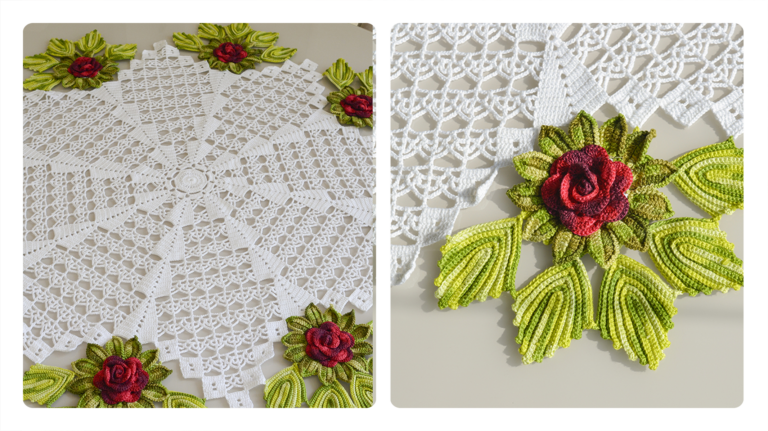 Receita Toalha de Mesa de Crochê : Charme e Elegância para Sua Decoração