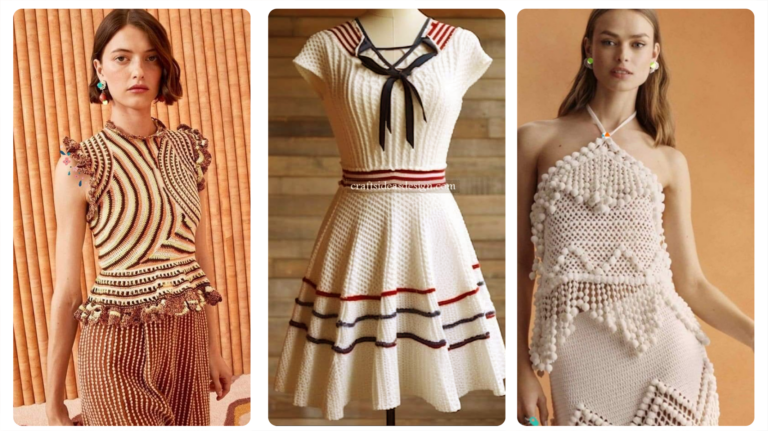 Crochê Moderno: Blusinhas e Vestidos Para um Visual Cheio de Estilo!